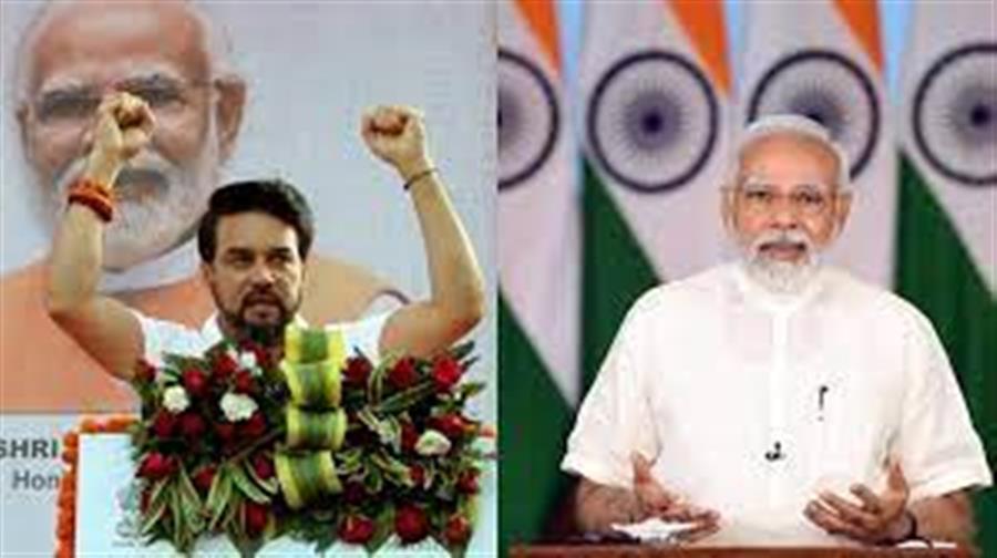 चिंतपूर्णी धाम में ₹25 करोड़ की विकास परियोजनाओं के शुभारंभ के लिए मोदी जी का आभार : अनुराग ठाकुर