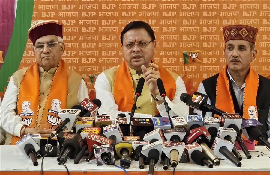 कांग्रेस के मैनिफेस्टो में तुष्टीकरण और एक वर्ग विशेष को लाभ पहुंचाने की नीति का उल्लेख : पुष्कर  सिंह धामी