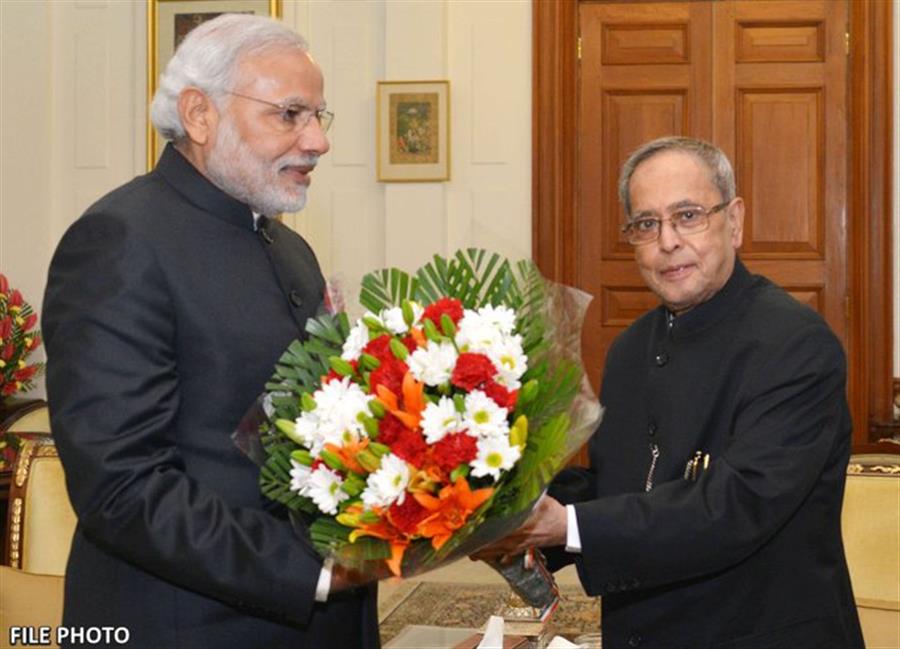 प्रधानमंत्री नरेन्द्र मोदी ने पूर्व राष्ट्रपति प्रणब मुखर्जी को स्‍मरण किया