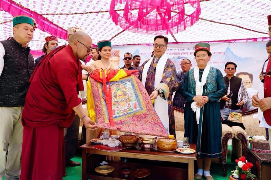 केन्द्रीय मंत्री किरेन रिजिजू ने स्पिति वासियों करोड़ों रुपये की दी सौगात