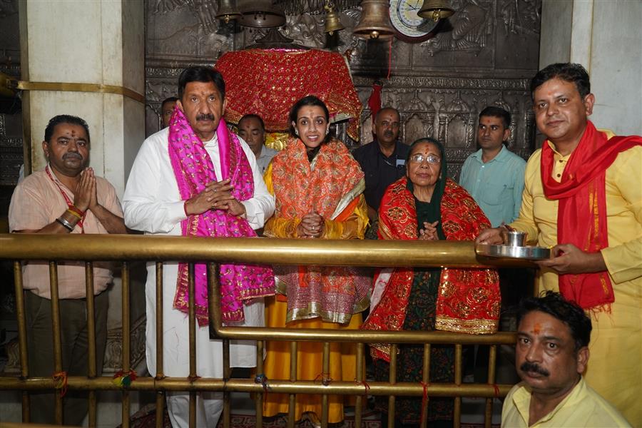 Deputy CM मुकेश अग्निहोत्री ने श्री ज्वाला माता मंदिर में नवाया शीश, बोले– 100 करोड़ से होगा मंदिर का सौंदर्यीकरण