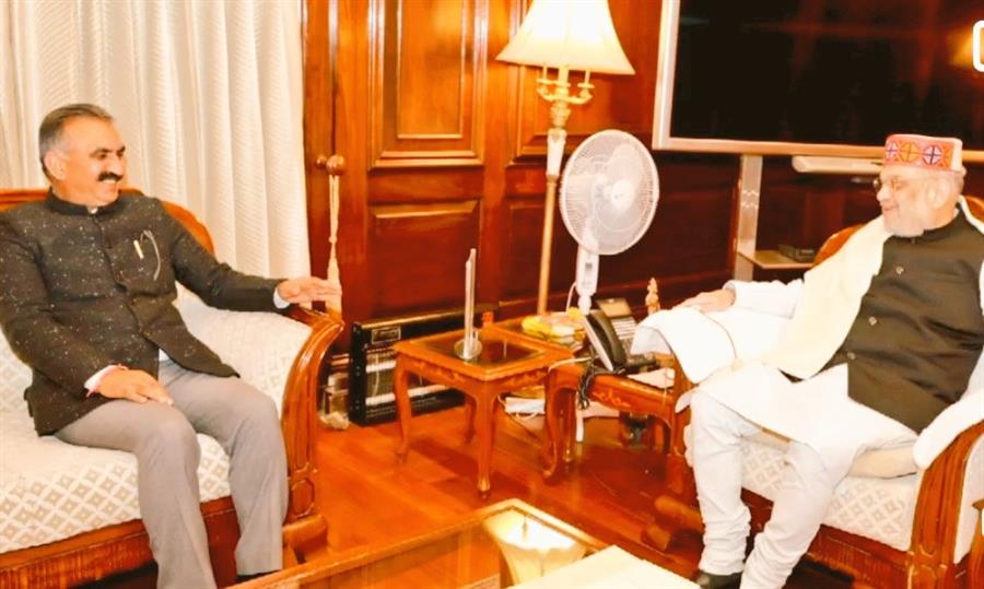 Chief Minister Thakur Sukhvinder Singh Sukhu called on Union Home Minister Amit Shah