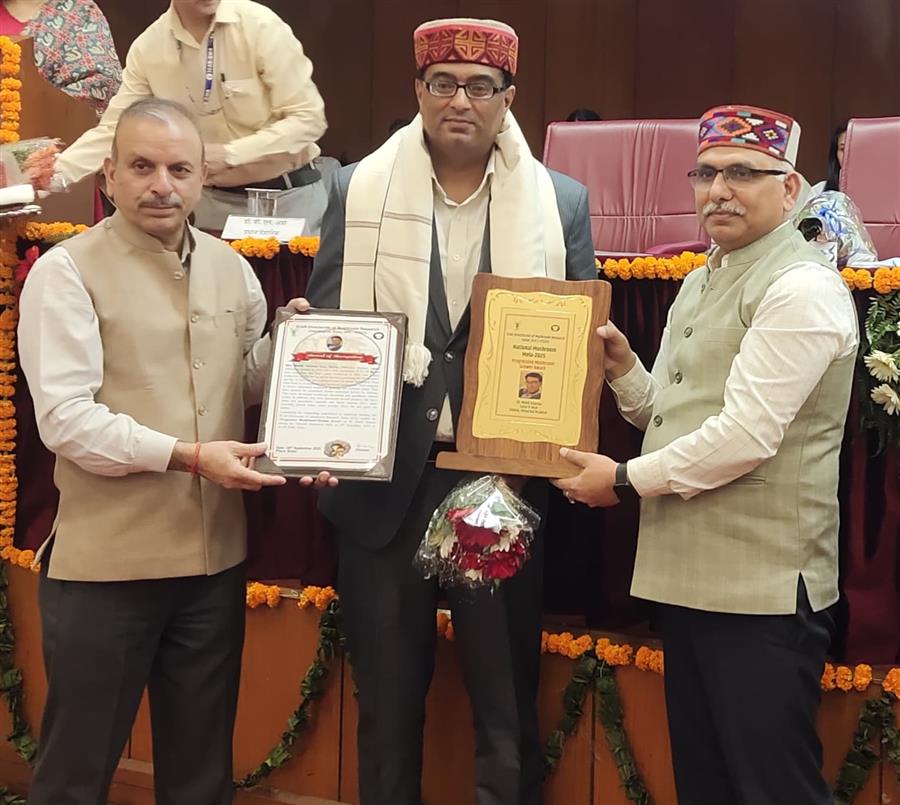टेस्ट एंड हील’ के संस्थापक मोहित शर्मा को मिला ICAR-DMR प्रोग्रेसिव फार्मर अवॉर्ड 2025