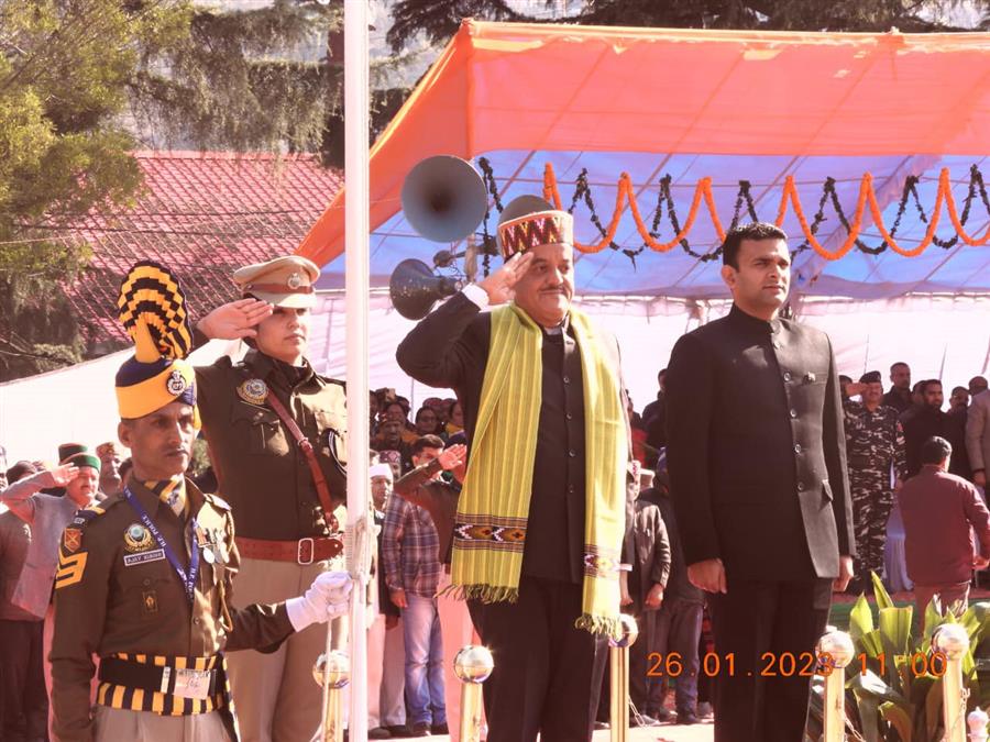 कुल्लू के ऐतिहासिक ढ़ालपुर मैदान में धुमधाम से मनाया गया गणतन्त्र दिवस