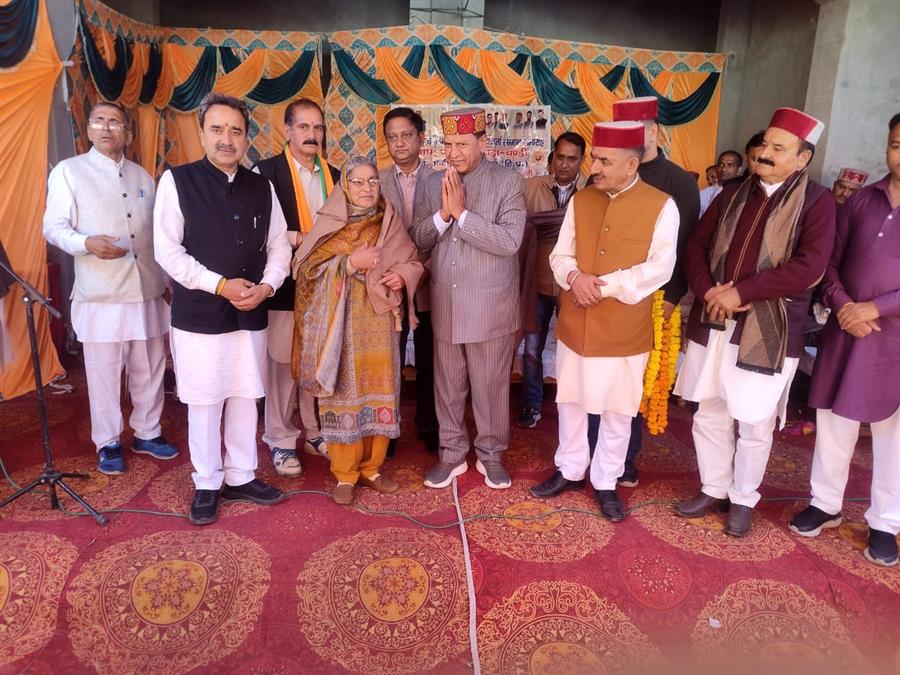 भारतीय जनता पार्टी के वरिष्ठ कार्यकर्ताओं का सम्मान समारोह चण्डी-कश्लोग में सम्पन्न