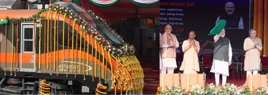 प्रधानमंत्री ने वाराणसी से चार नई वंदे भारत एक्सप्रेस ट्रेनों की शुरूआत की