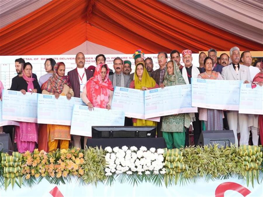 CM disburses financial assistance to beneficiaries under various welfare schemes