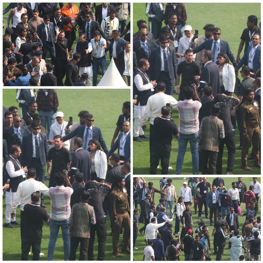 मेस्सी को देख नहीं पाने के कारण प्रशंसकों के हिंसक होने से मची अफरा-तफरी
