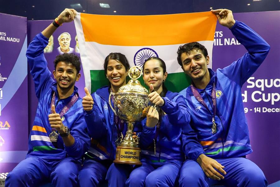 Prime Minister Congratulates Indian Squash Team on World Cup Victory