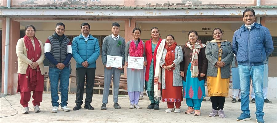 राजकीय वरिष्ठ माध्यमिक विद्यालय गुम्मर के एनएसएस स्वयंसेवक का राज्य स्तरीय गणतंत्र दिवस शिविर हेतु चयन