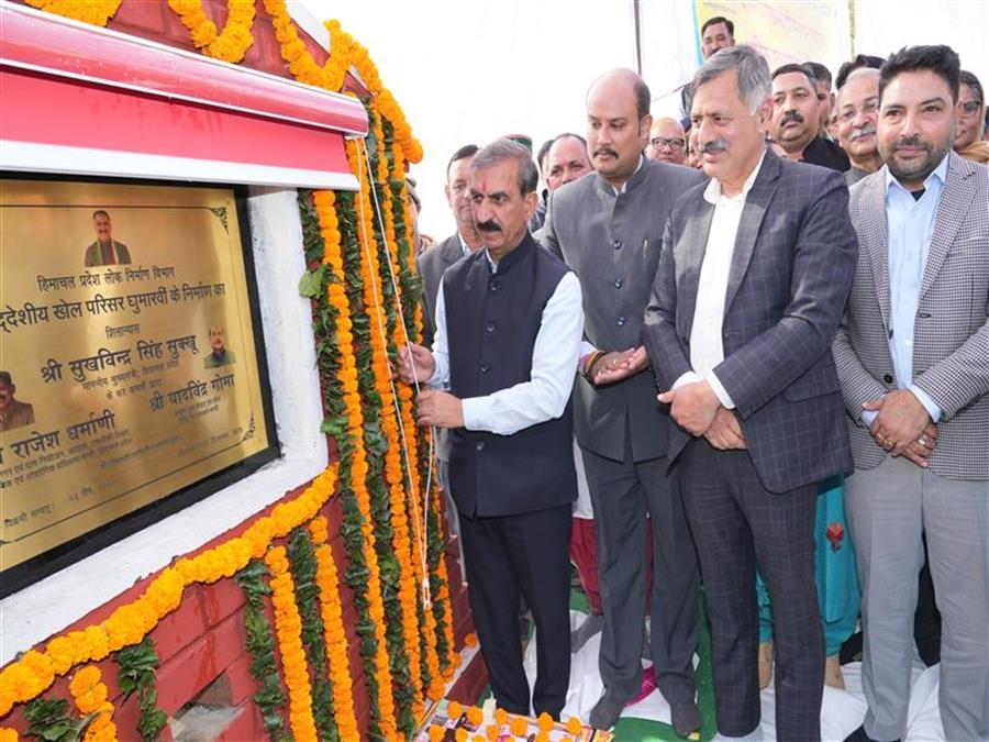  CM dedicates development projects worth Rs. 69 crore in Ghumarwin Assembly Constituency