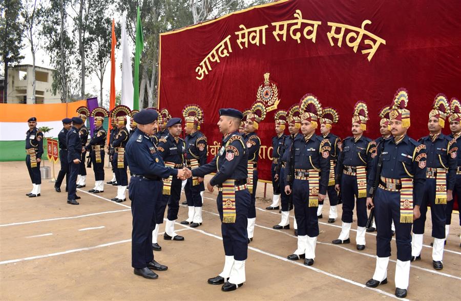 14वीं वाहिनी एन.डी.आर.एफ. द्वारा हर्षोल्लास से मनाया गया 77वाँ गणतंत्र दिवस