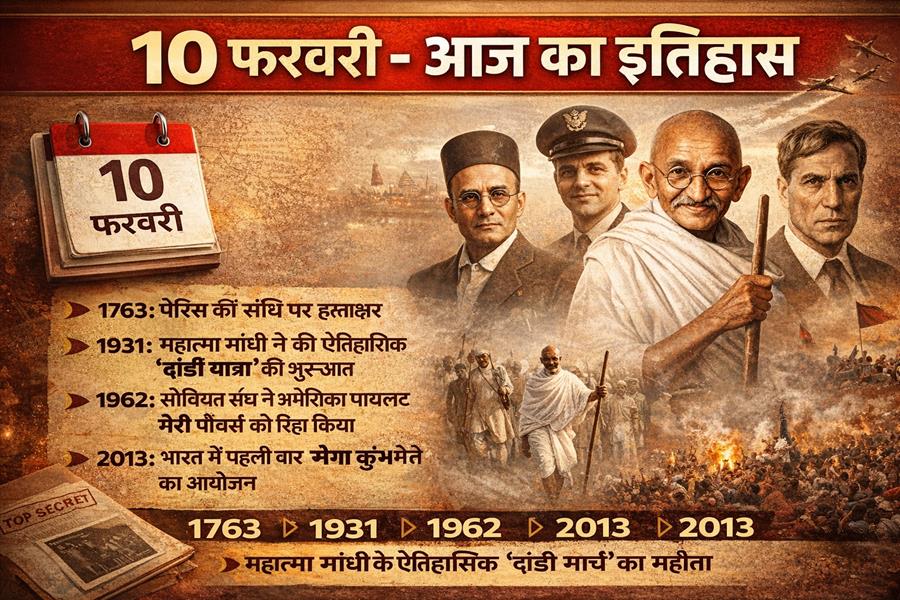 आज ही के दिन ब्रिटेन, फ्रांस और स्पेन के बीच पेरिस की संधि पर हस्ताक्षर हुए, जिससे सात वर्षों का युद्ध समाप्त हुआ था।
