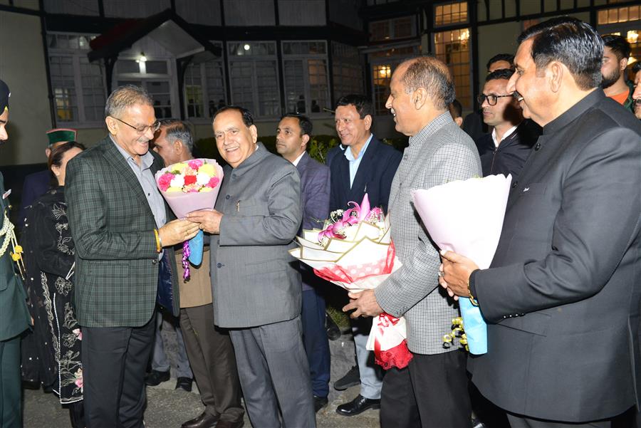 शिमला में राज्यपाल (नामित) कविन्द्र गुप्ता का गर्मजोशी से स्वागत