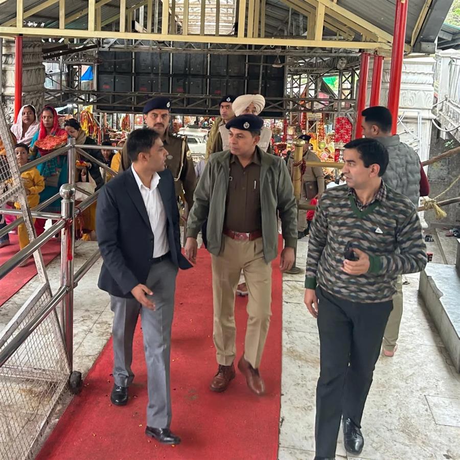 चैत्र नवरात्रि मेला 2026: ज्वालामुखी में सुरक्षा व यातायात व्यवस्थाओं का वरिष्ठ अधिकारियों ने लिया जायजा