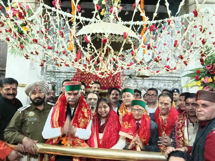 Chaitra Navratri Fair Begins at Jawalamukhi Temple with Flag Hoisting Ceremony