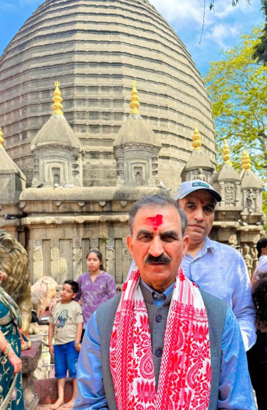 नीलांचल पर्वत पर माँ कामाख्या के दरबार में नतमस्तक हुए सीएम सुक्खू, प्रदेशवासियों के सुख-समृद्धि की कामना