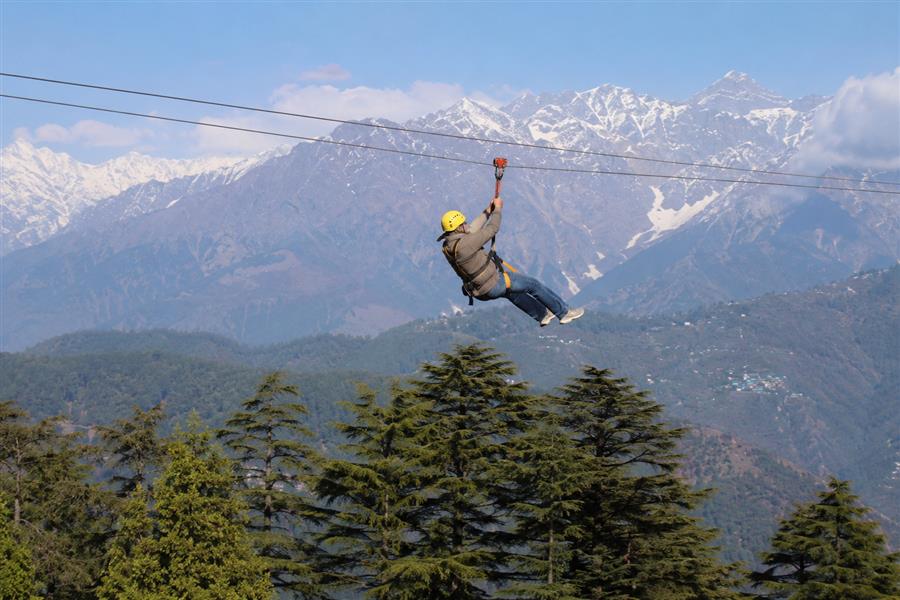 इको-एडवेंचर जिपलाइन ने धर्मशाला पर्यटन में भरा नया रोमांच