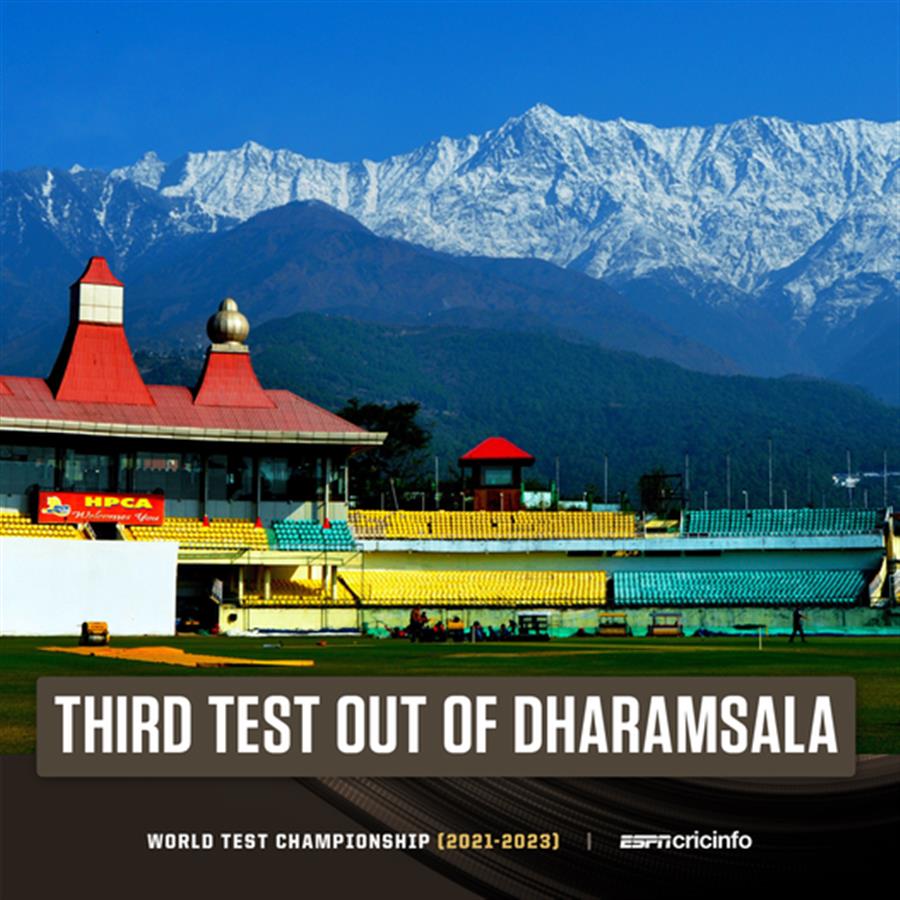 Third India-Australia Test to be moved out of Dharamsala