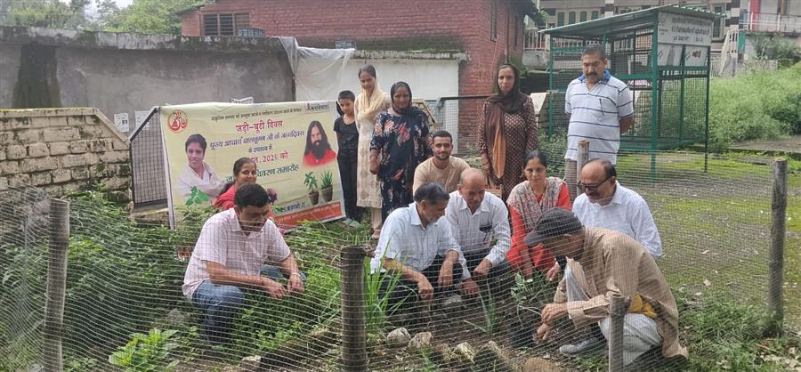 पीएचसी चढ़ी में हर्षोल्लास से मनाया गया जड़ी-बूटी दिवस एवं आचार्य बालकृष्ण जी का जन्मोत्सव