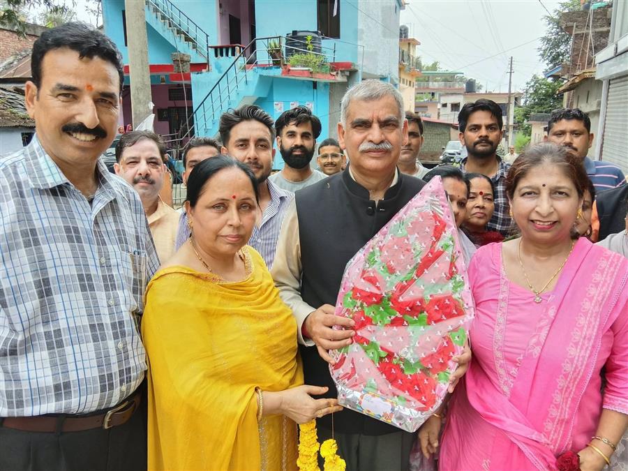 सुदर्शना शर्मा ने विधायक संजय रतन का जताया आभार