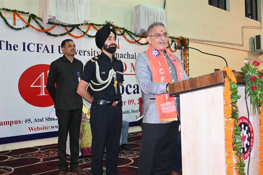 राज्यपाल ने आईसीएफएआई विश्वविद्यालय के चौथे दीक्षांत समारोह की अध्यक्षता की