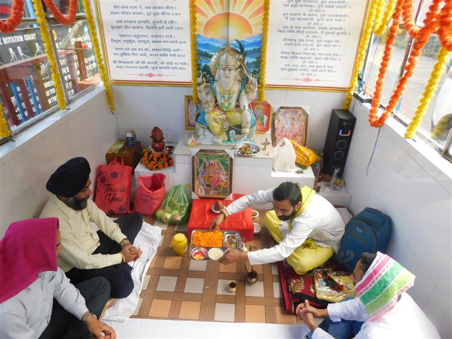 केन्द्रीयकृत प्रशिक्षण केन्द्र सपड़ी में श्रद्धा एवं उत्साह के साथ भगवान विश्वकर्मा पूजा का आयोजन