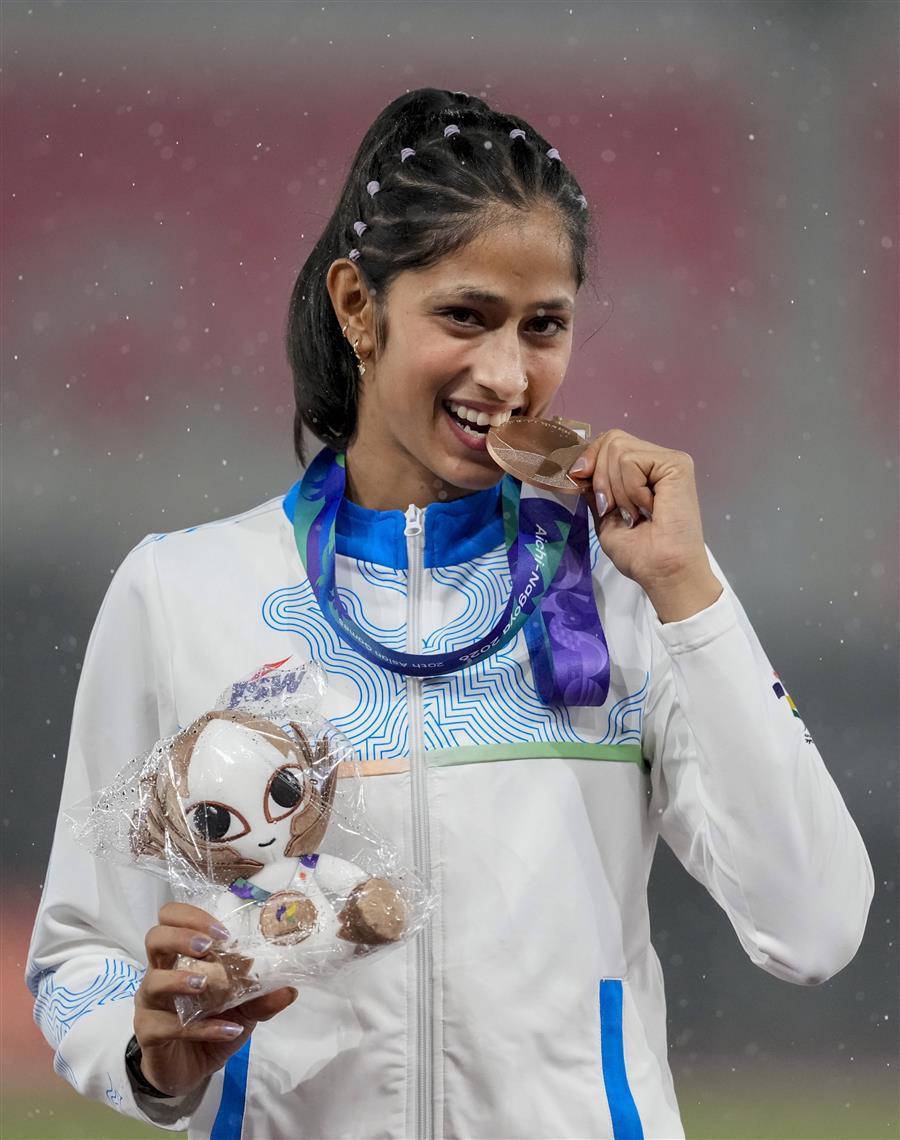 प्रधानमंत्री ने एशियाई खेल 2026 में महिलाओं की ऊंची कूद में कांस्य पदक जीतने पर पूजा को बधाई दी