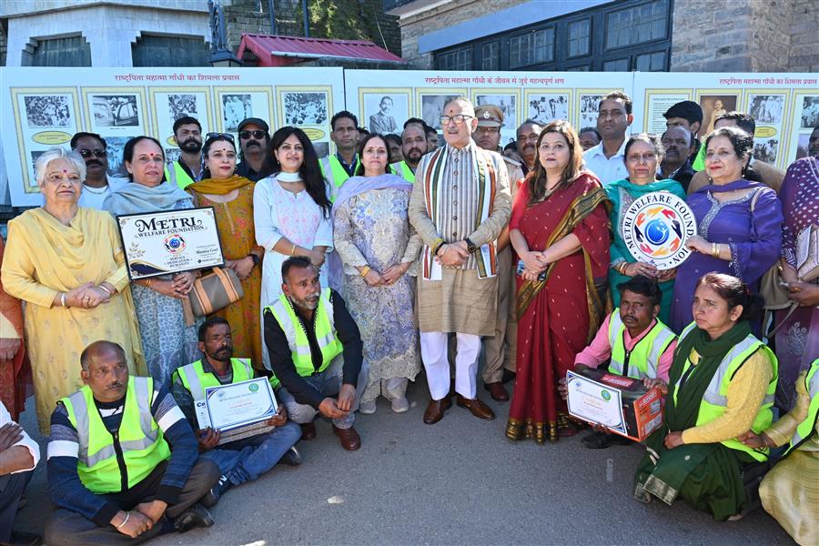 राज्यपाल ने कसौली में नशा मुक्त समाज के निर्माण के लिए ‘संकल्प रथ यात्रा’ का शुभारंभ किया