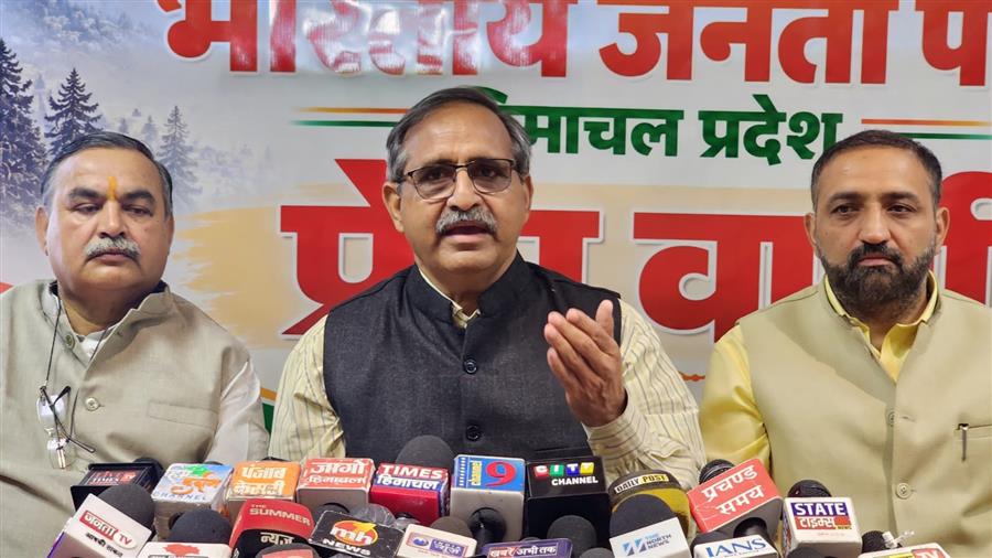 कांग्रेस का एसआईआर के खिलाफ आंदोलन असंवैधानिक, संवैधानिक प्रक्रिया को लेकर जनता में भ्रम फैला रही कांग्रेस : रणधीर शर्मा