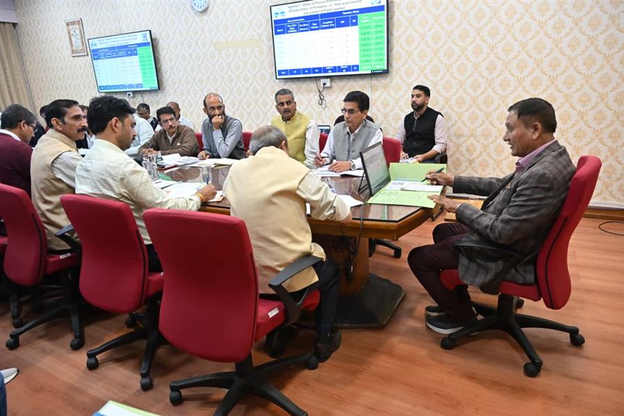 जगत सिंह नेगी ने एचपी शिवा परियोजना की प्रगति की समीक्षा की