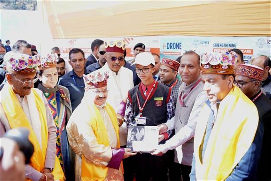 Union Health Minister Jagat Prakash Nadda lays foundation stone of ICMR Centre for High Altitude Medicine and Public Health Research at Keylong
