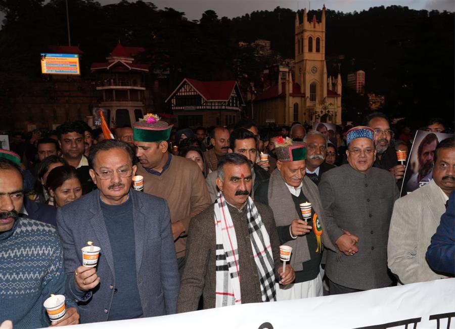 शिमला में कांग्रेस का सत्याग्रह