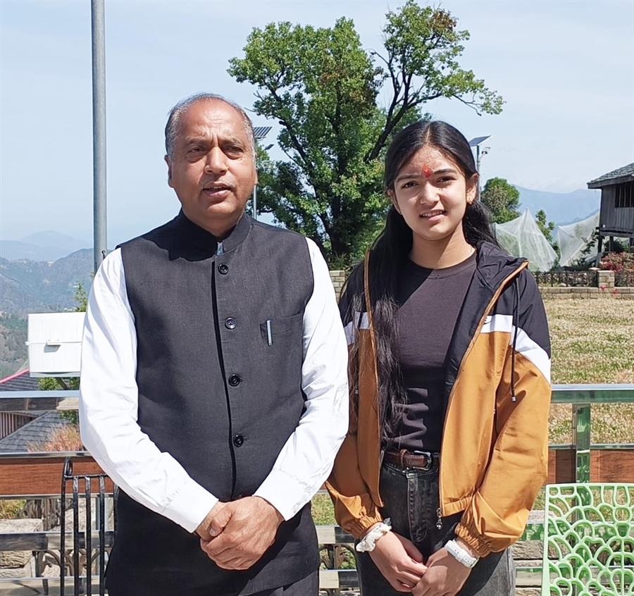 पूर्वांशी ने सराज का नाम ऊंचा कर दिया-Jai Ram Thakur