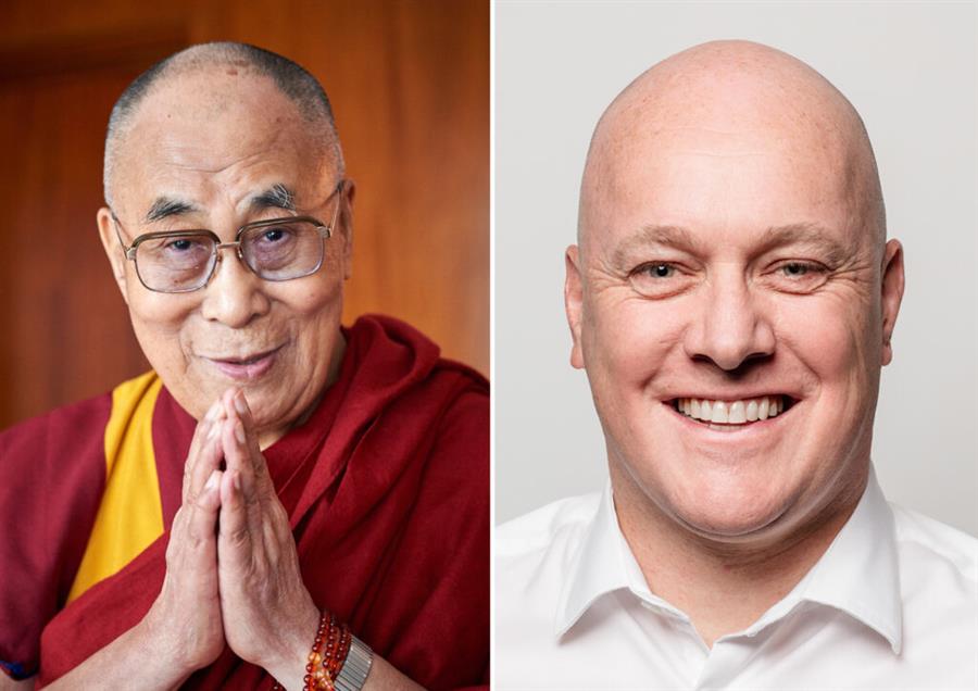 Dalai Lama ने न्यूजीलैंड के नवनिर्वाचित पीएम Christopher Luxon को बधाई दी 