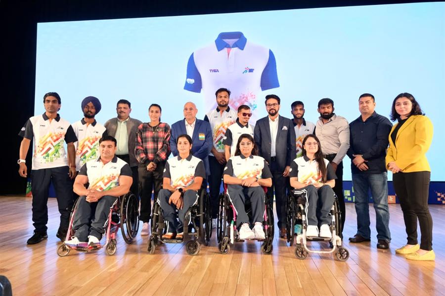 Anurag Thakur launches Khelo India Para Games 2023 logo and Mascot Ujjwala