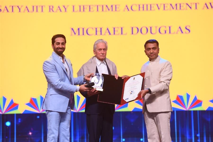 Hollywood actor and producer Michael Douglas honored with Satyajit Ray Lifetime Achievement Award for Excellence in Cinema