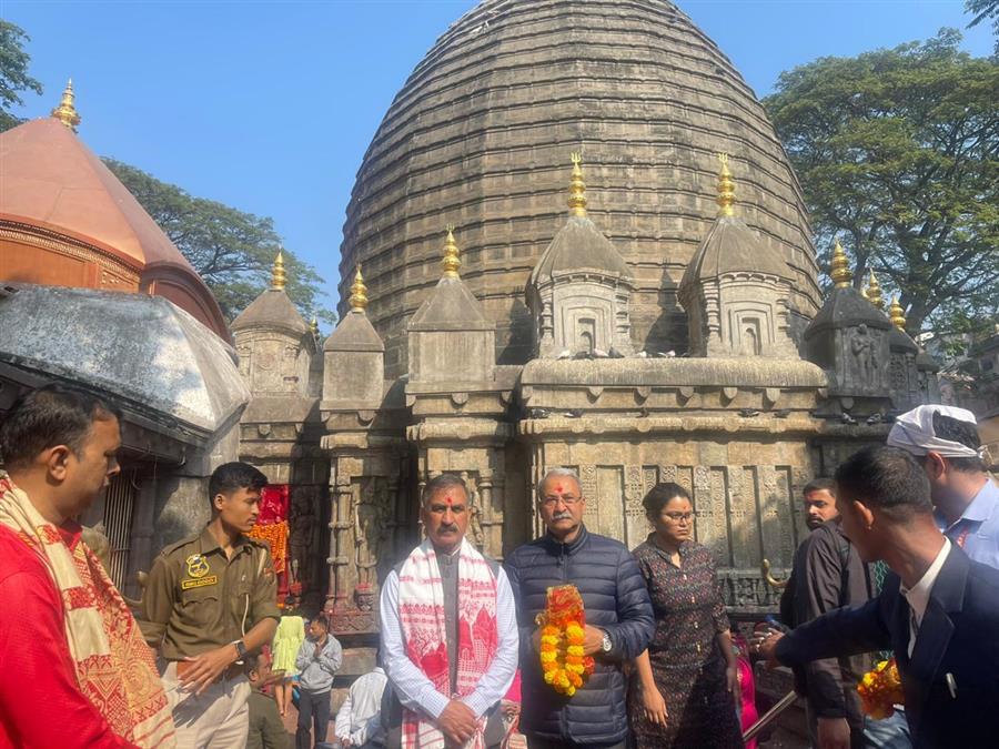 हिमाचल प्रदेश के सीएम सुक्खू ने कामख्या मंदिर में दर्शन किये