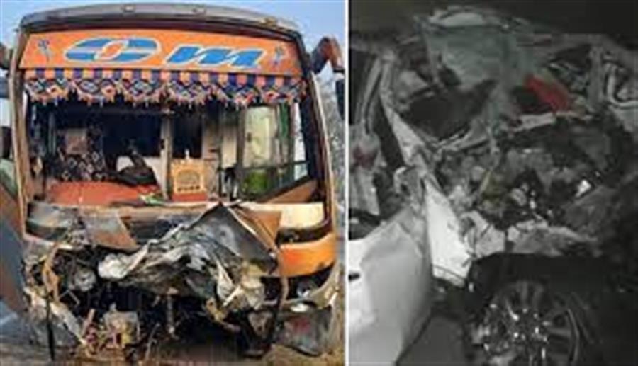 Gujrat के नवसारी में  भीषण सड़क हादसा -- 9 लोगों की दर्दनाक मौत,32 घायल