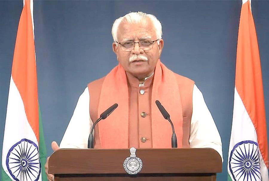 मुख्यमंत्री मनोहर लाल ने लोहगढ़ पहुंचकर बाबा बंदा सिंह बहादुर स्मृति स्थल का शिलान्यास किया.