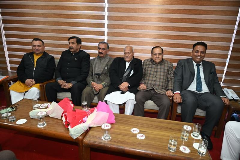  Chief Minister Thakur Sukhvinder Singh Sukhu presiding over a Congress Legislative Party meeting at Shimla